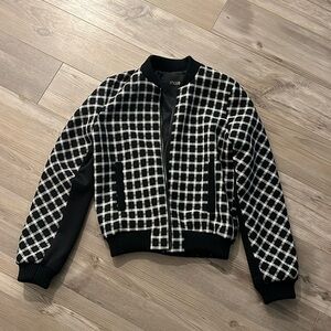 MAJE
Plaid Print Bomber Jacket. Maje size 38
